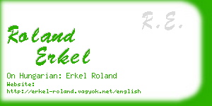 roland erkel business card